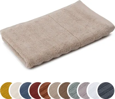 Produktbild von sleepling liebling Gästetuch Luxus Bio Baumwolle, Serie Marseille, 770 gr. / m², 30 x 50 cm, , 60 Grad, saugstark, schnelltrocknend, taupe