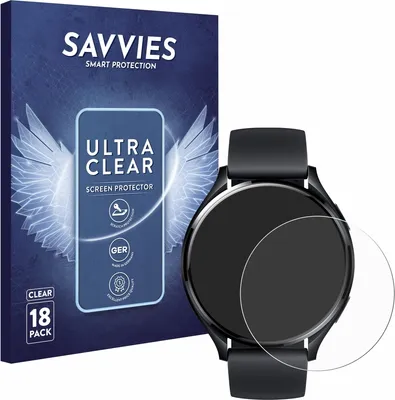 Produktbild von 18x Für Xiaomi Watch 2 Schutzfolie Savvies Displayschutz Display Schutz Folie Klar Transparent