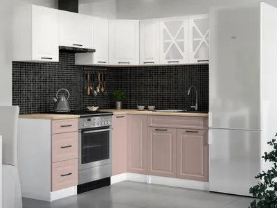 Obrázek produktu pro Rohová kuchyňská linka ASTRID 190x170cm - Bílá + kobe