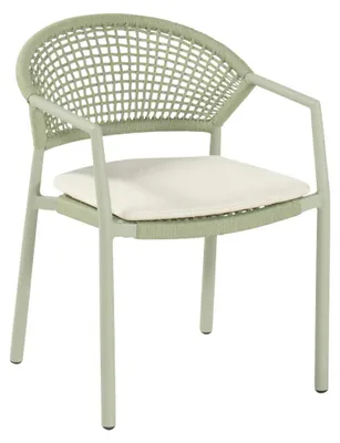 Produktbild von Stapelbarer Gartenstuhl Taragona | Grün | Aluminium und Rope | Hartman | 2er Set