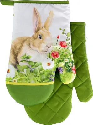 Zdjęcie produktu dla Rękawice kuchenne z magnesem Wielkanoc F23A264 Zestaw 2 rękawic kuchennych 18x27 cm