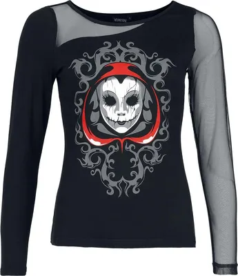 Produktbild von Wednesday Langarmshirt Damen Wednesday - Silence schwarz M