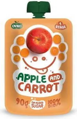 Produktbild von Apfel-Karotten-Püree ab dem 6. Lebensmonat  90 g