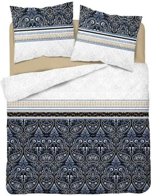 Produktbild von Bettwäsche, Baumwollsatin, hohe Qualität 140x200 3825b Dunkelblau, elegant