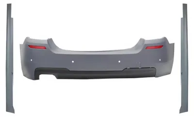 Obrázok produktu pre Zadný nárazník s bočnými prahmi pre BMW radu 5 F10 (2011–2017) v štýle M-Technik.