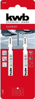 Produktbild von Dekupiersägeblätter Metall mittel 2St. KWB