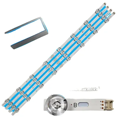 Obrázok produktu pre LED pásik na podsvietenie, dĺžka 825 mm, 8 LED diód, napätie 6 V, kompatibilný s NC420DUN-VUBP1, T420HVF07