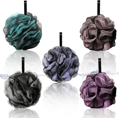 Produktbild von 6 Stück 10 cm Duschschwamm Körper, 30g Bunt Badeschwamm Set