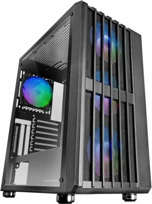 Produktbild von Mars Gaming MC-VAULT, Midi Tower, PC, Schwarz, ATX, micro ATX, Mini-ITX, Netz, SGCC, Gehärtetes Glas, Gaming