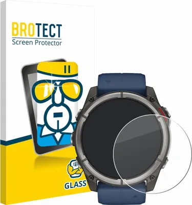 Produktbild von BROTECT Schutzglas für Garmin quatix 8 (51 mm) Displayschutz 9H Glas klar transparent