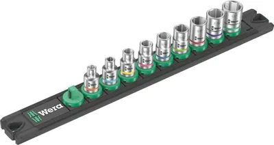 Produktbild von Nuss-Magnetleiste A Imperial 1 Steckschlüsseleinsatz-Satz 1/4" (schwarz/grün, 9?teilig)