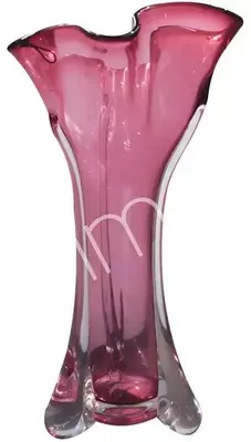 Produktbild von Vase handblown Rosa Glas 25x24x42