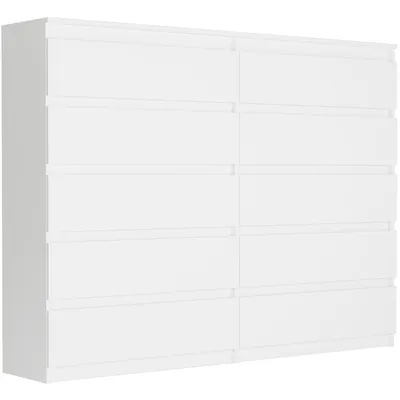 Produktbild von Framire Kommode breit und hoch 160 x 40 x 120 cm, Modell MODERN R160S10, weiß