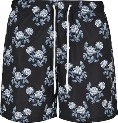 Obrázok produktu pre Urban Classics Plavecké šortky so vzorom Badehose Black/Rose-S