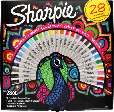 Productafbeelding van Permanent Marker Set Sharpie - 28 colors Peacock