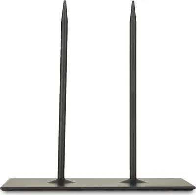 Produktbild von Metallständer in Schwarz mit 2 Pins, Maße 20x10x20cm | Objektständer