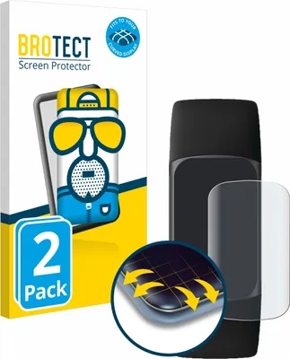 Produktbild von 2x BROTECT Fullscreen Schutzfolie für Fitbit Charge 5 Displayschutz Folie Fullcover Matt Entspiegelungsfolie