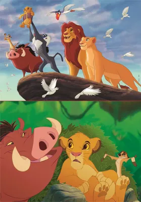 Image de Educa Borras - Puzzle Disney Król Lew 2x48 elementów - Oficjalny Produkt