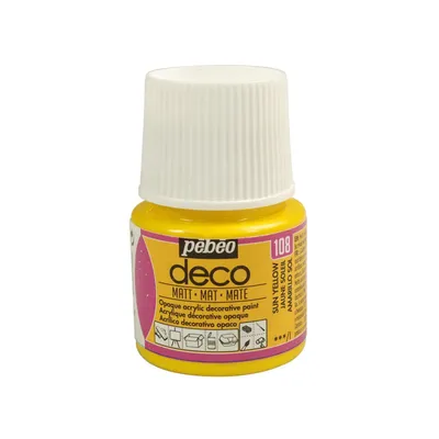 Produktbild von Matt opak Acrylfarbe - Sonnengelb - 45 ml