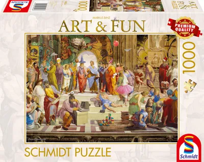 Image de SCHMIDT Puzzle Art&Fun : École d'Athènes 2024, 1000 pièces