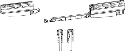 Produktbild von HAUTAU ATRIUM SP komfort Grundkarton Laufwerk, links, 160 kg, 1 Stk