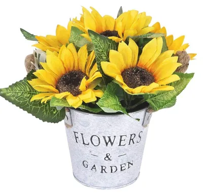 Produktbild von Solidchoice – Künstliche Sonnenblumen in Töpfen