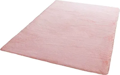 Produktbild von Fellteppich Kunstfell Teppich Imitat in Rose Dicht Flauschig Seidiger Glanz, Maße:140 x 200 cm