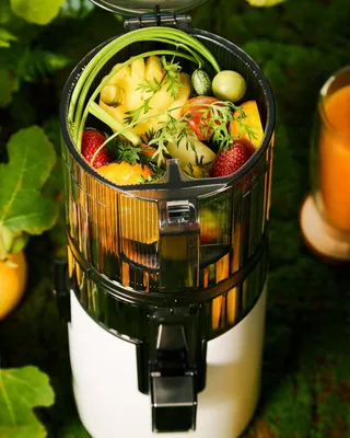 Image de Hurom H70FT : Nouveau extracteur de jus à froid | Extracteur de jus électrique à pression lente | Centrifuge à jus pour légumes et fruits | Capacité de 1,8L | Fonction d'extraction automatique | Sans BPA | 1