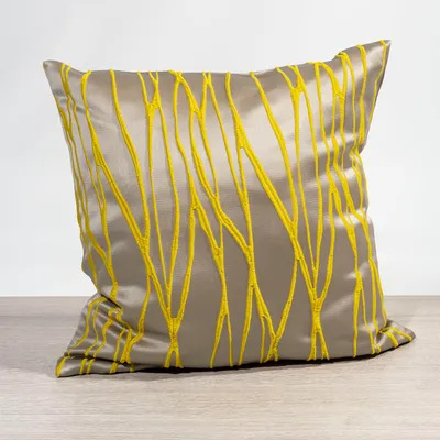 Produktbild von Kissen von Lysel - gelb Obella 46x46, reines Polyester Dekokissen