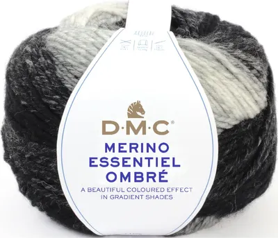 Immagine prodotto di DMC Merino Essentiel Ombré – filato sfumato composto da 50% Lana e 50%.poliacrilico (Colore 1000)