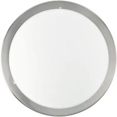 Produktbild von EGLO Deckenlampe Planet, 1 flammige Deckenleuchte, Wohnzimmerlampe aus Metall und satiniertem Glas, Küchenlampe, Flurlampe Decke mit E27