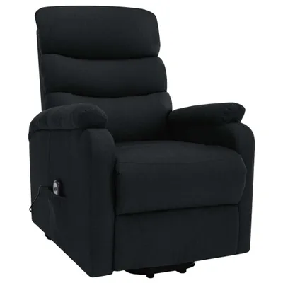 Immagine prodotto di vidaXL Poltrona per massaggi con ausilio per l'assistenza in piedi in tessuto nero