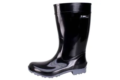 Produktbild von Bockstiegel Luisa Gummistiefel in Übergrößen Schwarz  10274_4  schwarz/grau  große Unischuhe, Größe:40
