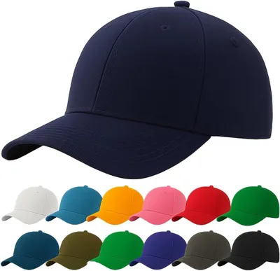 Produktbild von Baseball Cap, Schwarz, Verstellbar 54–60 cm, 100% Baumwolle, Atmungsaktiv