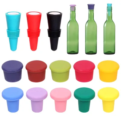Silikon-Weinverschluss, wiederverwendbar, für Bier, Wein & Champagner