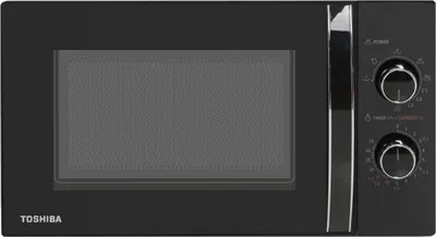 Produktbild von Toshiba MWP-MG20P, Arbeitsplatte, Grill-Mikrowelle, 20 l, 700 W, Drehregler, Schwarz