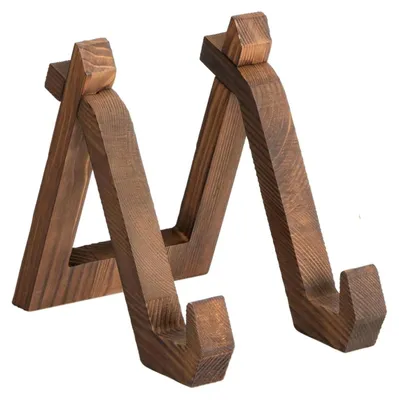 Bordenstandaard 6 Zoll Holz, Carbon, Retro, für Teller, Bilder, Fotos