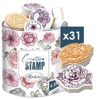 Zdjęcie produktu dla Stemple Stampo Scrap - kwiaty
