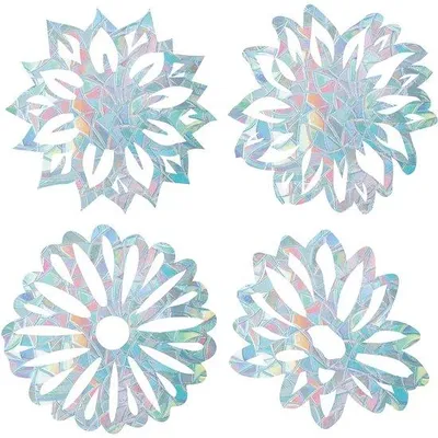 Produktbild von 16 Stück Sonnenblumen-Raumstickers, nicht klebende prismatische Energiefolie für Schiebe-Türen