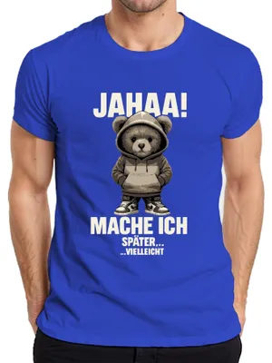 Obrázok produktu pre Pekné môžem aj priniesť, ale nič sarkastické vtipné Pánske tričko, modré, XL