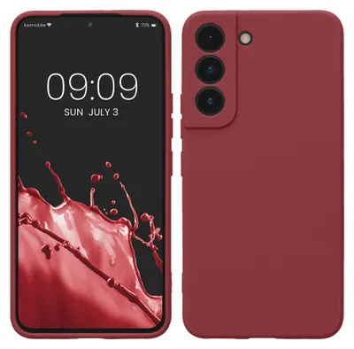 Produktbild von kwmobile Handyhülle für Samsung Galaxy S22 Hülle - weiches Handy Silikon Case - Schutzhülle Cover - Bordeaux Violett