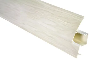 Produktbild von PVC Sockelleisten Sparpakete Fußbodenleisten 23x65mm Modern Kabelkanal
