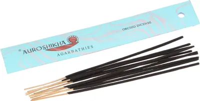Produktbild von Auroshikha Räucherstäbchen - Orchid Incense, Gelb, 23*3,5*0,3 cm, Indische Räucherstäbchen