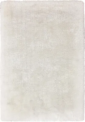 Produktbild von Qiyano Teppich Hochflor Shaggy modern uni für Wohnzimmer Kinderzimmer weiß, 120 x 170 cm