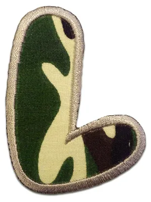 Produktbild von Buchstabe L - 6.3x4.6cm: Alphabet Buchstaben Einzeln Auswählbar - Aufnäher, Bügelbild, Aufbügler, Applikationen, Patches, Flicken, Zum Aufbügeln