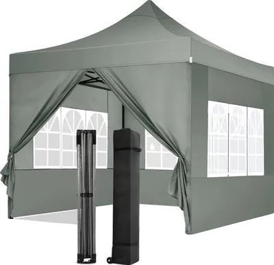 Image de Pavillon, imperméable, montage facile, gris foncé