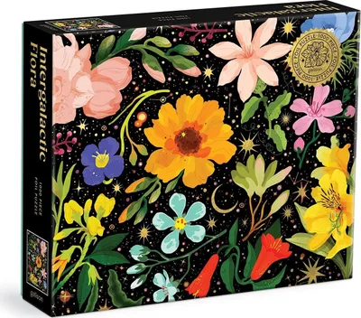 Produktbild von GALISON Metallic Puzzle Intergalaktische Blumen 1000 Teile