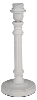 Immagine prodotto di Base per lampada Clayre & Eef Ø 13x32 cm legno bianco