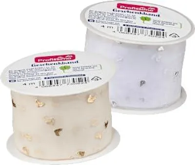 Organza Herz 4 m – Dekoratives Band für Basteln & Geschenke