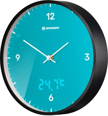 Produktbild von MyTime LEDsec Wanduhr 24 cm - Himmelblau